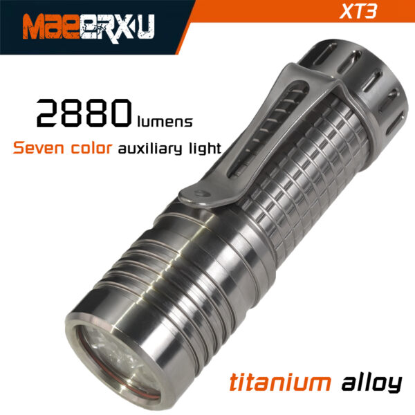 Maeerxu XT3 Titanium 18350 3500LM  EDC flashlight